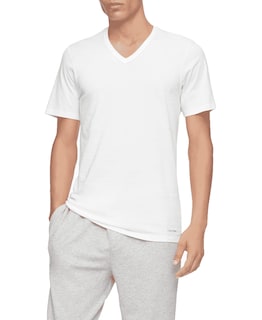 Foto 2 | Foto 2 | Camiseta Calvin Klein de Algodón Clásica Corte Ajustado Cuello en V para Hombre - Venta Internacional