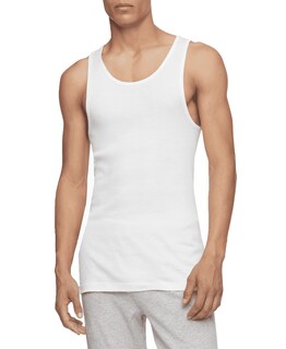 Foto 3 | Foto 3 | Camisetas sin Mangas Calvin Klein Blancas 3 Piezas para Hombre - Venta Internacional