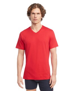 Foto 2 | Foto 2 | Camisetas Tommy Hilfiger De Algodón Clásico Con Cuello En V Para Hombre, X3 - Venta Internacional.