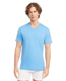 Foto 2 | Foto 2 | Camisetas Tommy Hilfiger De Algodón Clásico Con Cuello En V Para Hombre, X3 - Venta Internacional.