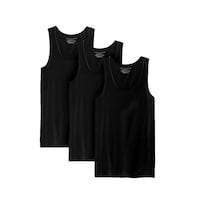 Set de Camisetas Interiores Tommy Hilfiger Negras de Algodón para Hombre 3 Piezas - Venta Internacional