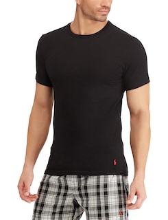Foto 2 | Foto 2 | Camiseta Polo Ralph Lauren, Ropa Interior, Paquete De 3, Ajustada, Cuello Redondo, Para Hombre - Venta Internacional.