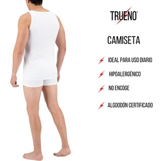 Foto 2 | Foto 2 | Camiseta Trueno Caballero Ropa Interior Para Hombre 3 Piezas