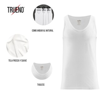 Foto 3 | Foto 3 | Camiseta Trueno Caballero Ropa Interior Para Hombre 3 Piezas