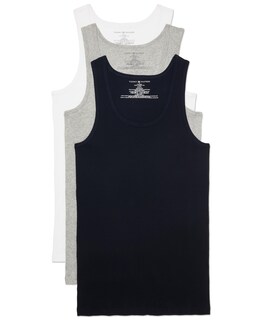 Foto 1 | Foto 1 | Camisetas Tommy Hilfiger De Algodón Clásico Con Cuello En V Para Hombre, X3 - Venta Internacional.