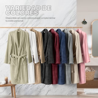 Foto 7 | Foto 7 | Bata De Baño Unisex Unitalla Real Textil Beige Absorbente