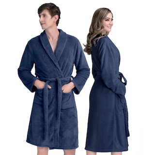 Foto 1 | Foto 1 | Bata De Baño Unisex Unitalla Real Textil Azul Marino Absorbente