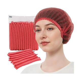 Foto 1 | Foto 1 | 200 Piezas Gorra Plisada Gorra Plisada Desechable Eo Safe Imports Esi-19406 Rojo