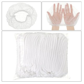 Foto 4 | Foto 4 | Xtellar Gorro De Protección Plisado Desechable Extra Cómodo - Paquete De 200 Unidades