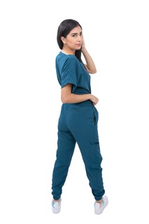 Foto 5 | Foto 5 | Pijama Quirúrgica Jogger Azul para Mujer