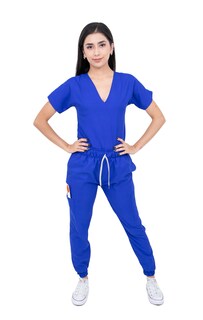 Foto 1 | Foto 1 | Pijama Quirúrgica Jogger Antifluidos Azul para Dama