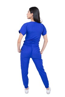 Foto 5 | Foto 5 | Pijama Quirúrgica Jogger Antifluidos Azul para Dama