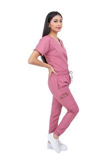 Foto 3 | Foto 3 | Pijama Quirúrgica Jogger Antifluidos Dama Mvsb Kolorum Palo De Rosa