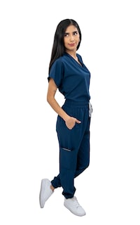 Foto 3 | Foto 3 | Pijama Quirúrgica Jogger Antifluidos Mvsb Kolorum Azul Marino para Dama