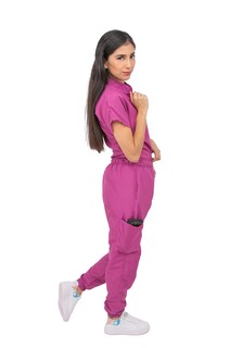 Foto 3 | Foto 3 | Pijama Quirúrgica Antifluido Rosa para Mujer