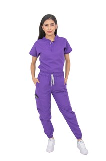Foto 1 | Foto 1 | Uniforme Quirúrgico Repelente Morado para Mujer