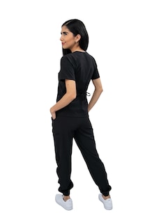 Foto 5 | Foto 5 | Pijama Quirúrgica Antifluido Negra para Mujer