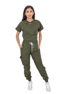 Foto 1 | Foto 1 | Pijama Quirúrgica Antifluido Verde Militar para Mujer