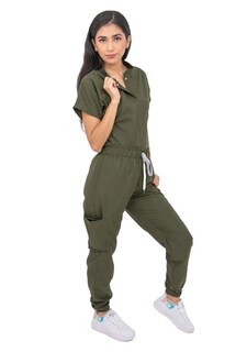 Foto 3 | Foto 3 | Pijama Quirúrgica Antifluido Verde Militar para Mujer
