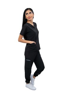 Foto 3 | Foto 3 | Pijama Quirúrgica Antifluido Negra para Mujer