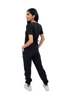 Foto 5 | Foto 5 | Pijama Quirúrgica Antifluido Negra para Mujer