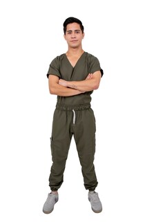 Foto 1 | Foto 1 | Pijama Quirúrgica Jogger Antifluido Hombre Kolorum Militar