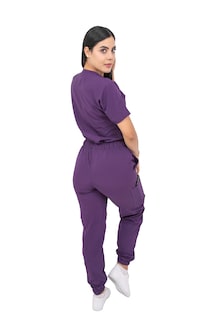 Foto 5 | Foto 5 | Uniforme Quirúrgico Stretch Antifluidos Mujer Jogger Morado