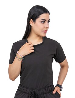 Foto 2 | Foto 2 | Uniforme Quirúrgico Stretch Negro para Mujer