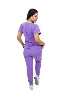 Foto 5 | Foto 5 | Pijama Quirúrgica Antifluido Lila para Mujer