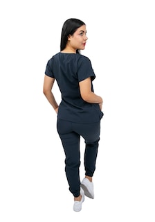 Foto 5 | Foto 5 | Pijama Quirúrgica Antifluido Azul Marino para Mujer