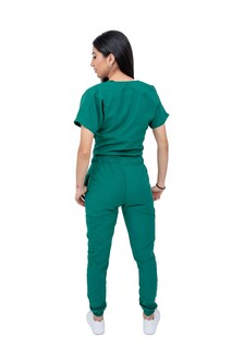 Foto 5 | Foto 5 | Pijama Quirúrgica Antifluido Pantalón Jogger Stretch Scrub Kolorum Verde para Mujer