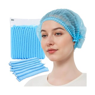 Foto 1 | Foto 1 | 200 Piezas Gorra Plisada Gorra Plisada Desechable Eo Safe Imports Esi-19403 Azul