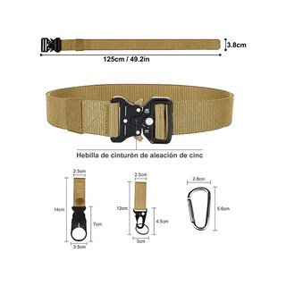 Foto 2 | Foto 2 | Conjunto De Cinturón Táctico Belug Multifuncional Y Tirantes Caqui