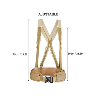 Foto 4 | Foto 4 | Conjunto De Cinturón Táctico Belug Multifuncional Y Tirantes Caqui