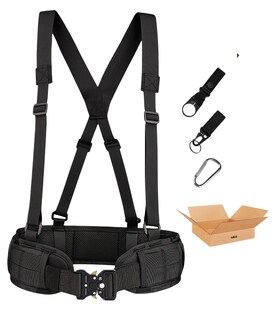 Foto 1 | Foto 1 | Conjunto De Cinturón Táctico Lab.g Multifuncional Y Tirantes Negro