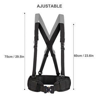 Foto 4 | Foto 4 | Conjunto De Cinturón Táctico Lab.g Multifuncional Y Tirantes Negro