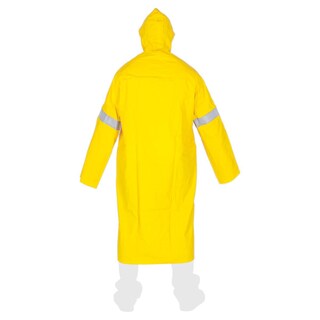 Foto 2 | Foto 2 | Impermeable Gabardina Larga Amarilla con Reflejante Capucha