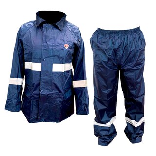 Foto 1 | Foto 1 | Impermeable Motociclista Brigadista Reflejante Azul Marino