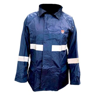 Foto 2 | Foto 2 | Impermeable Motociclista Brigadista Reflejante Azul Marino