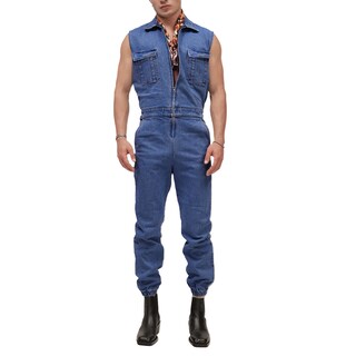 Foto 1 | Foto 1 | Mono sin Mangas MCHK de Mezclilla Azul Oscuro para Hombre