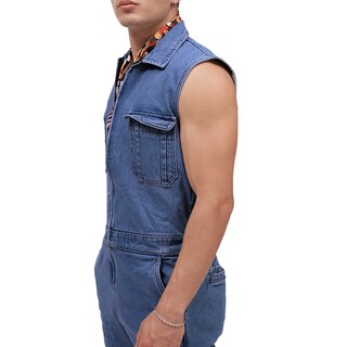 Foto 4 | Foto 4 | Mono sin Mangas MCHK de Mezclilla Azul Oscuro para Hombre