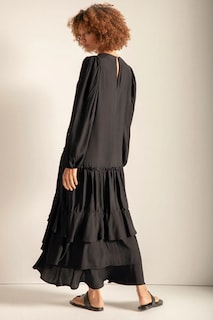 Foto 2 | Foto 2 | Vestido Negro Largo Manga Larga Touche