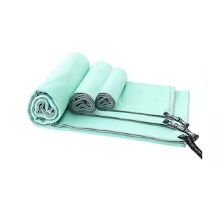Foto 1 | Foto 1 | Toallas de Microfibra Malubero Secado Rápido Menta 3 Piezas