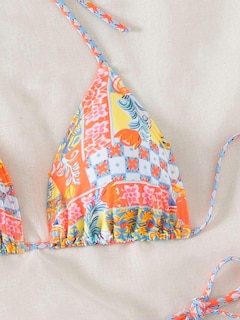 Foto 4 | Foto 4 | Traje De Baño Halter Bikini Zaful Triangle De 2 Piezas Para Mujer - Venta Internacional.