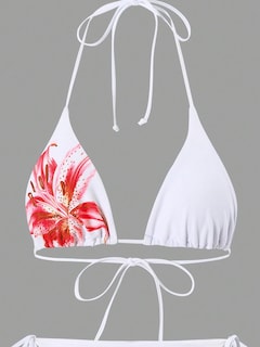 Foto 3 | Foto 3 | Traje De Baño Zaful Para Mujer, Con Estampado Floral Y Falda Encubierta - Venta Internacional.