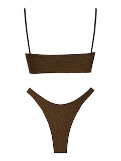 Foto 4 | Foto 4 | Conjunto De Bikini Zaful Sexy Tie Con Correa Fina Y Anillas En O Texturizadas - Venta Internacional.