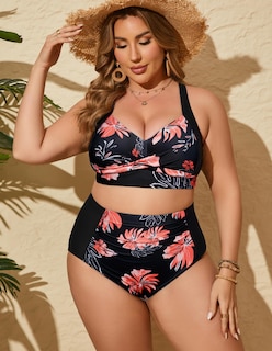 Foto 2 | Foto 2 | Conjunto De Bikini Hanna Nikole Para Mujer, Cintura Alta, Naranja Fruncido, Talla M - Venta Internacional.