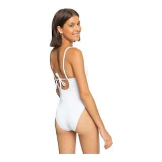 Foto 4 | Foto 4 | Traje de Baño Roxy Blanco para Mujer