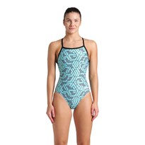 Traje De Baño Arena Escape Lightdrop Back Para Mujer Turquesa