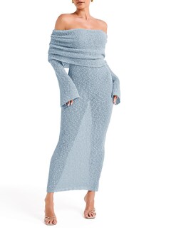Foto 1 | Foto 1 | Vestido Largo Saodimallsu Con Hombros Descubiertos Para Mujer, Traje De Baño - Venta Internacional.